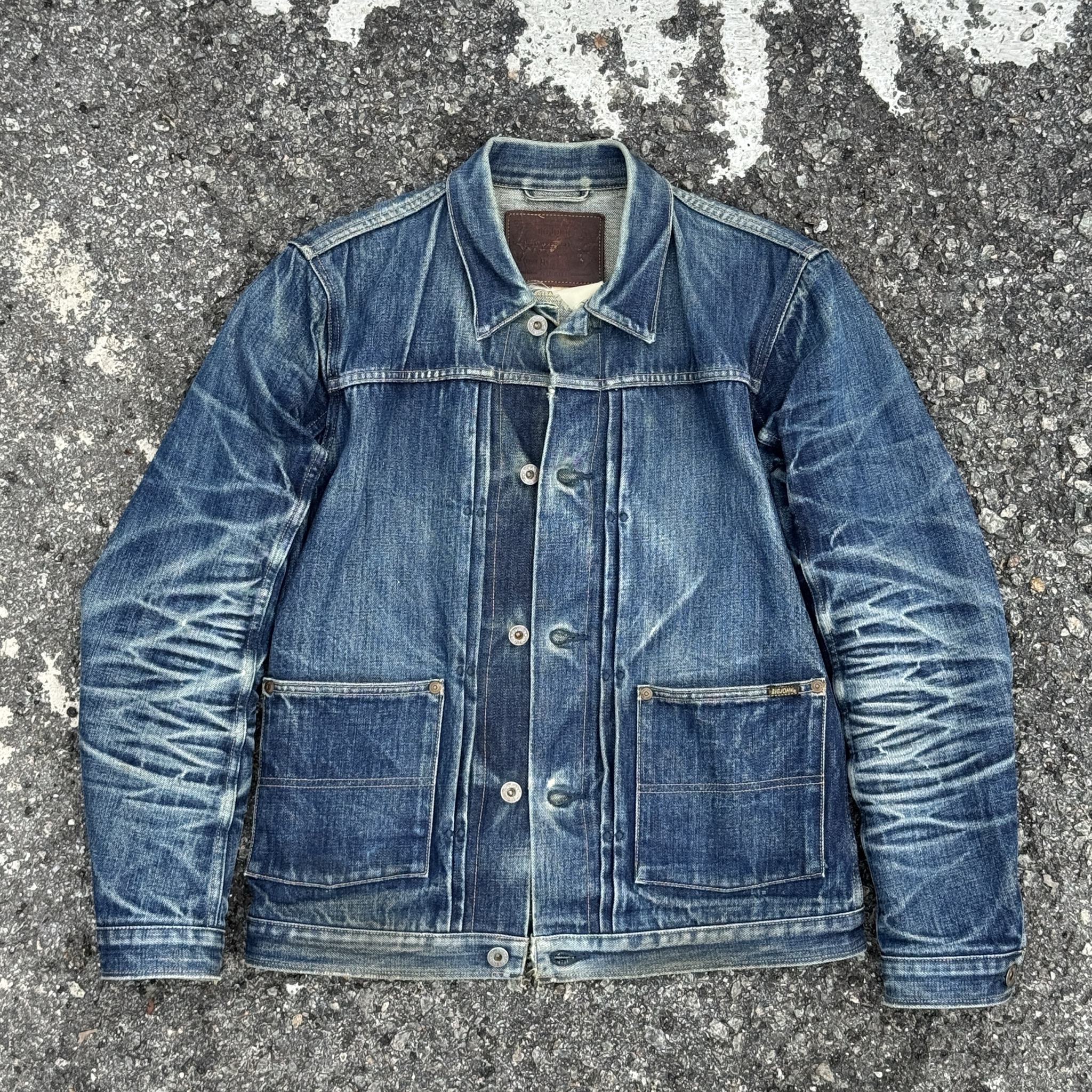 Big John XX601 (000)  XXXX-EXTRA DENIM JACKET 15.8OZ ORGANIC COTTON-Non Wash