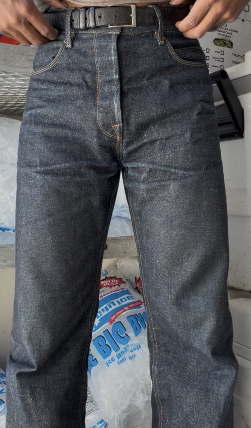 Freenote Cloth Modesto 16oz - 16oz slub indigo fade