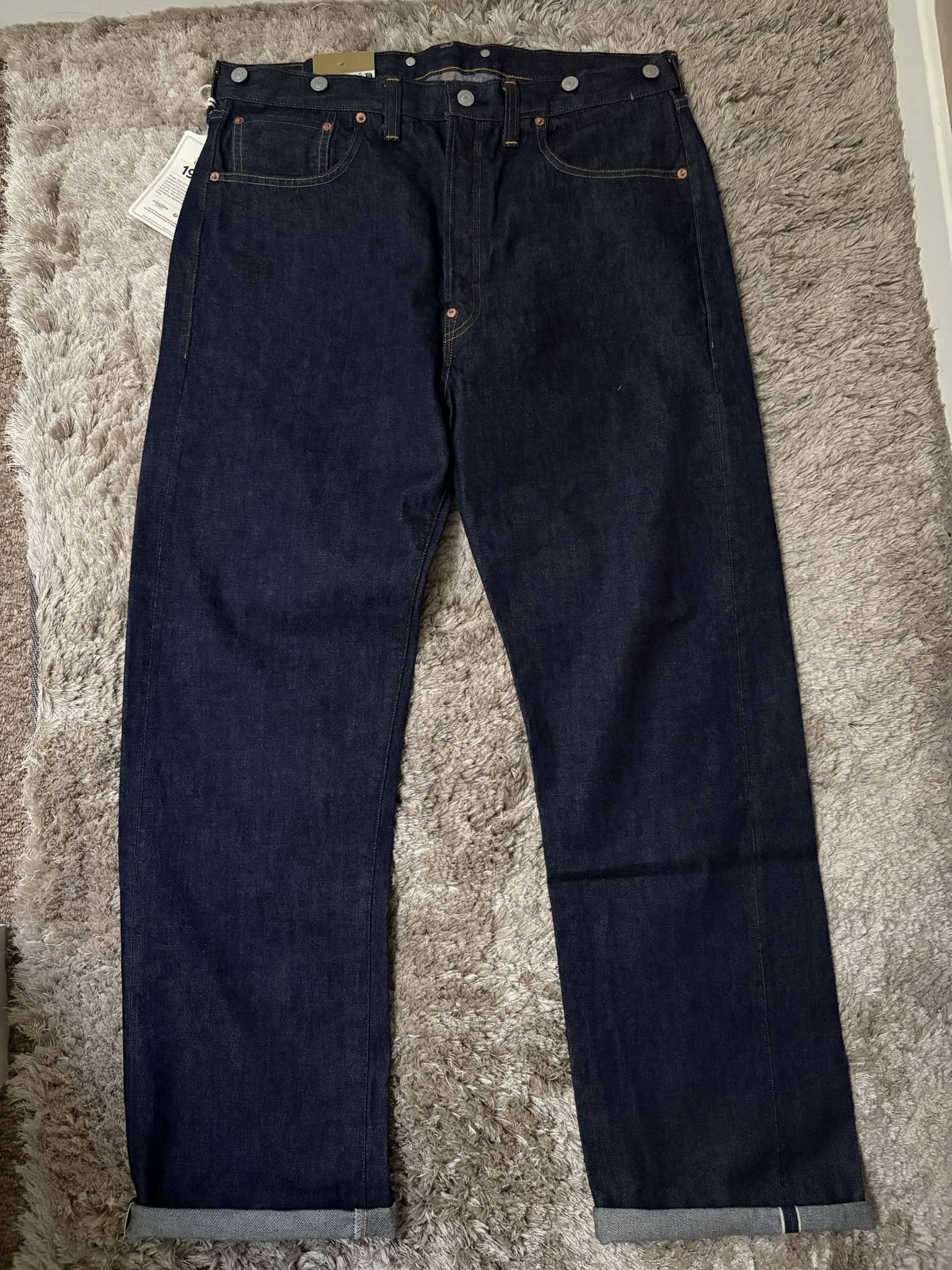 Levi's Vintage Clothing LVC 1933 501 Jeans - One Wash Dark Wash (10oz Japanese red selvedge denim)