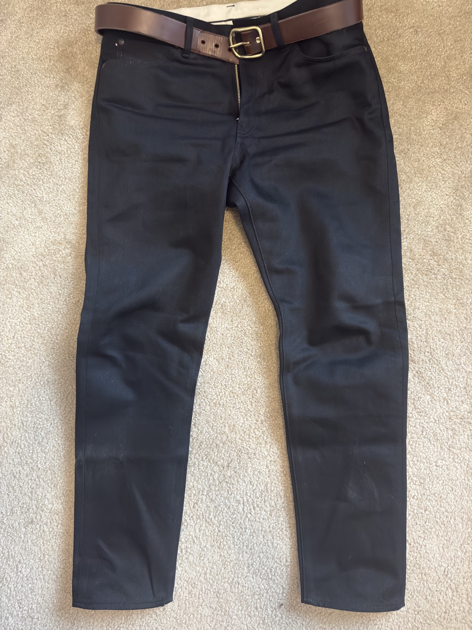 Momotaro Jeans MMJZ1200 14.7OZ #200 "STANDARD" TAPERED JEANS BLACK